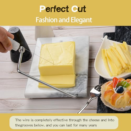8-Piece Cheese Slicer Wire, Replacement Cheese Slicing Board Wire, Marble Cheese Slicing Board Wire for Cutting Cheese and Butter Chunks, 5.5-Inch Length (8-Piece Pack)