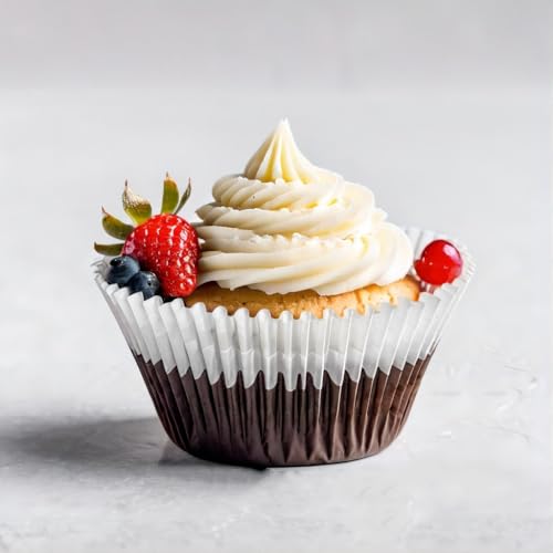 500pcs White Muffin Liners, Standard Cupcake Liners for Baking Cup - color: White
