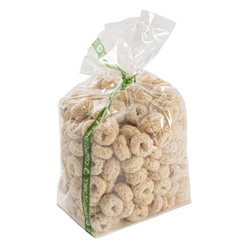 Restaurantware Clear Plastic Gusset Bags, Flat Bottom, 3 x 6 1/2 In, 100 Ct - size: 3" x 2" x 6.5" - Wicker Dispensing