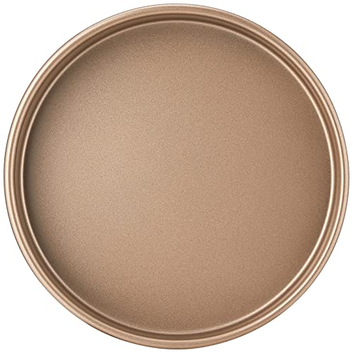 Cuisinart 9-Inch Chef's Classic Nonstick Bakeware Round Cake Pan, Champagne (Pack of 6) - size: 1 Count (Pack of 6), style: Round Cake Pan