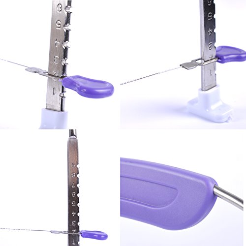 Adjustable Cake Leveler 2- Wires Cake Slicer Cutter with 10pcs Cake Scraper Smoother Cake Decorating Comb Set Icing frosting Tools