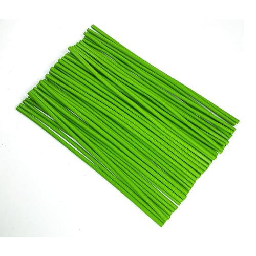 6MM Green floral path pipe, used to thicken artificial flower stems 100PCS - size: Green 6MM100PCS