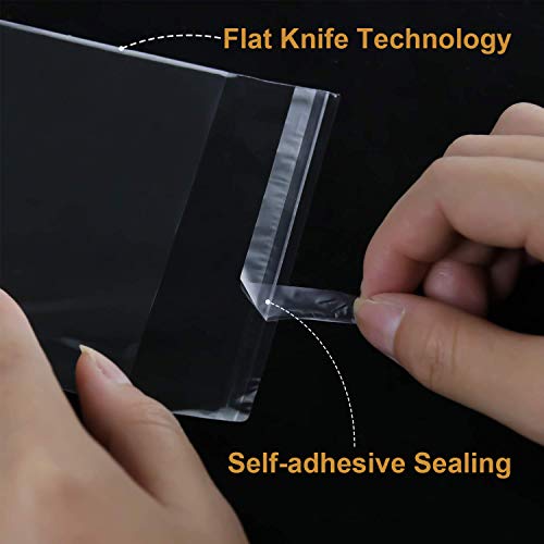 800 PCS Clear Re-sealable Cello/Cellophane Bags 3 Sizes with 4×6, 5×7, 6×9 Inch Good for Bakery, Snacks, Candle, Soap, Cookie, Jewelry, Cards - size: 800 Count (4"x6", 5"x7", 6"x9")