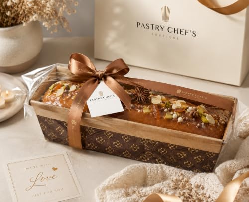 Pastry Chef's Boutique Disposable Rectangular Paper Loaf Pan Molds, All Natural Made, Recyclable, Microwave and Oven Safe, Display Cake Mold - 4''x2''x2'' - 25pcs - size: Mini 4''x2''x2''