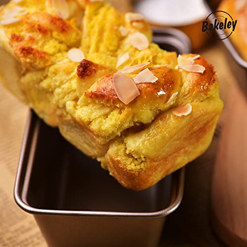 6x3 Inch Mini Loaf Pan Set of 4 Nonstick Carbon Steel Pans for Bread Baking - size: 6x3" 0.7Lb 4Pcs