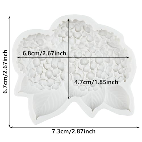 Hydrangea Flower Fondant Molds Flower Silicone Mold - color: Style 32