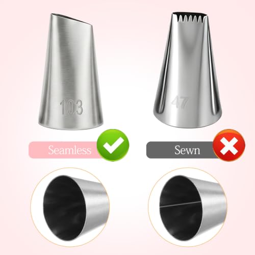 5 Pcs Piping Tips Set, Piping Nozzles Cake Decorating Supplies