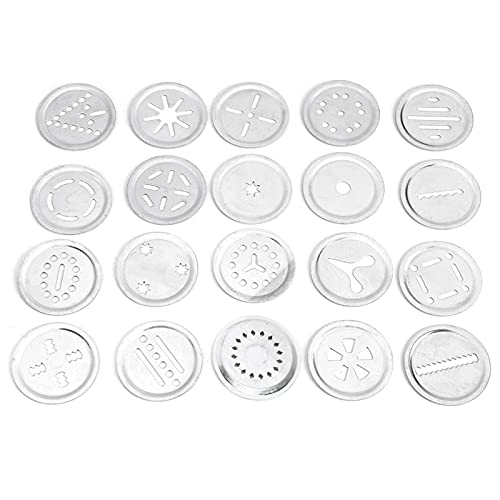 Cookie Press Maker Kit with 20 Cookie Discs and 4 Piping Tips