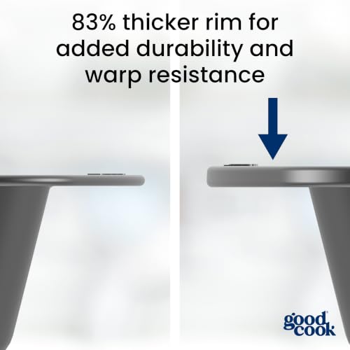 GoodCook Nonstick Carbon Steel Baking Pan & Raised Wire Rack, 15x10.5-Inch - size: 15 x 10.5-Inch