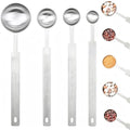 4Pcs Stainless Steel Measuring Spoons Set for Baking