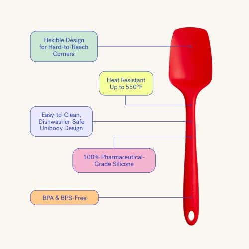 GIR Premium Silicone Seamless Spoonula – Ultimate, Studio White - color: Studio White, size: Ultimate - 11 IN