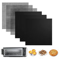 for Ninja Foodi Reusable Air Fryer Liners 12x12inch Non-Stick，Bottom of Toaster Oven Mat,3x Liners + 3x Mesh Sheets, Baking/Microwave/Grill,450°F,Pre-Cut Square for SP101/SP201/SP301/SP351 - size: 12"L x 12"W