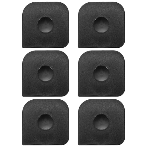 uxcell 6Pcs Square Pan Scraper 2.4x2.4Inch Plastic Kitchen Pot Black - color: Black