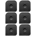 uxcell 6Pcs Square Pan Scraper 2.4x2.4Inch Plastic Kitchen Pot Black - color: Black
