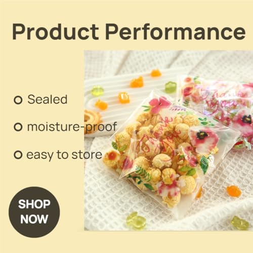 200pcs 5.5x5.5in Thank You Candy Bags Individual Cookie Wrappers - color: Thank You, size: 5.5 x 5.5 inch