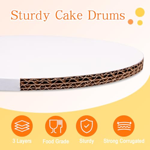 MEBRUDY 12 PCS Cake Boards Drums 10 Inch Round 1/2 Inch Thick - size: 10 Inch/12 PCS