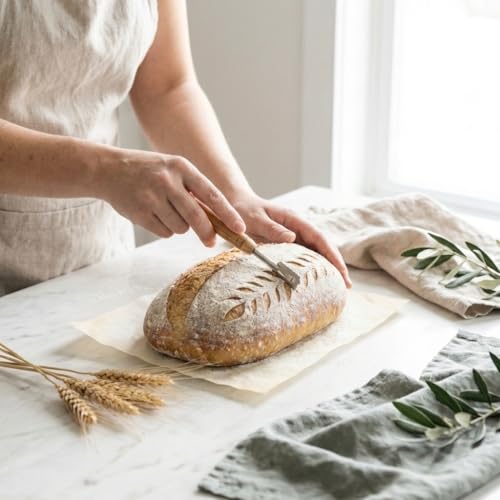 Silicone Bread Proofing Basket Set 13 PCS – 10" Oval Foldable Banneton Basket with Cloth Liner, Bread Lame, Danish Dough Whisk, Scrapers & Spatulas – Non-Stick BPA-Free Sourdough Bread Baking Supplies