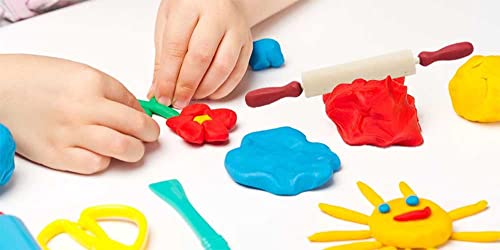 The Dreidel Company Mini Rolling 7.5 Inch 6-Pack Rolling Pin for Play Dough - Wood Kids Rolling Pin For Little Bakers, With Red Handles Arts and Crafts Clay Roller, 7.5" (Pack of 6) - size: 6-Pack