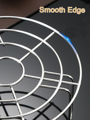 Stainless Steel Rack Cross Wire Cooling Racks with Legs Dia 7.9" Steaming Cooling and Baking Barbecue Rack Fit for Air Fryer Instant Pot Pressure Cooker Canning (Height 1.8",7.9"/20cm) - color: Silver, size: 7.9"