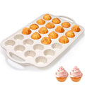 FUNBAKY Silicone Mini Muffin Pan with Metal Frame - Nonstick 24 Cups Mini Muffin Tin Handles, Oven Safe for Muffin, Cupcake, Egg Bites, Confetti - size: Mini 24-Cup: 1pc