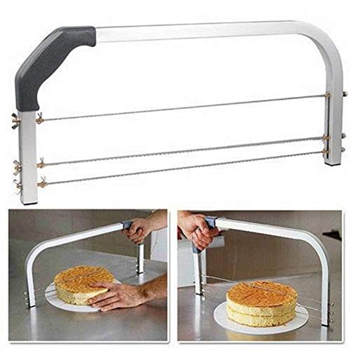 Cake Leveler,3 Blades Adjustable Cake Slicer,Cake Cutter Slicer