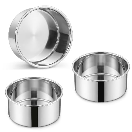 Homikit 4 Inch Round Cake Pan set of 3, Mini Layer Cake Baking Pans - size: 4 inch