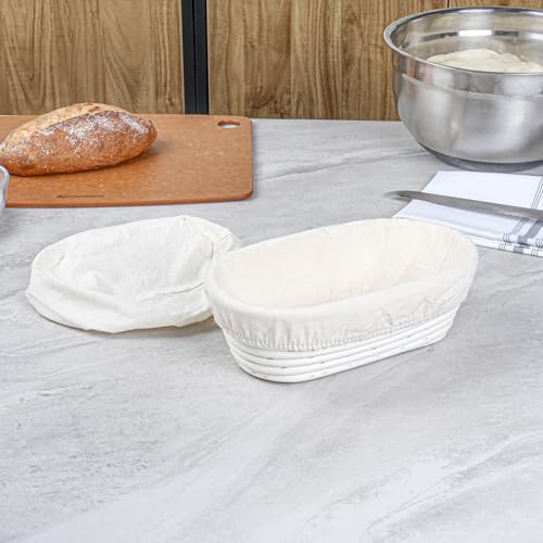 Restaurantware 9 3/4 In Oval Rattan Banneton Proofing Baskets, 1 Count - size: Oval, 9 3/4"-1 Count