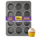 Wilton Silver Non-Stick Muffin Pan, Made Without PFAS, 12-Cup