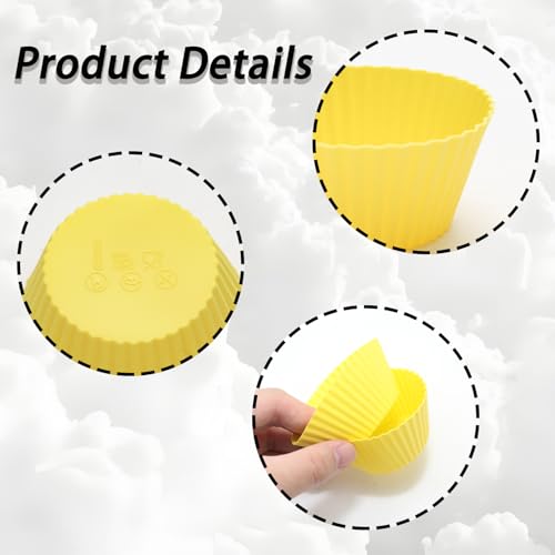 24 Pack Silicone Baking Cups, Reusable Muffin Liners Non-Stick Cupcake Molds, Small Baking Cups Truffle Cake Pan Set for Baking, Dishwasher Safe & Easy to Remove, Multicolor - size: Pack of 24