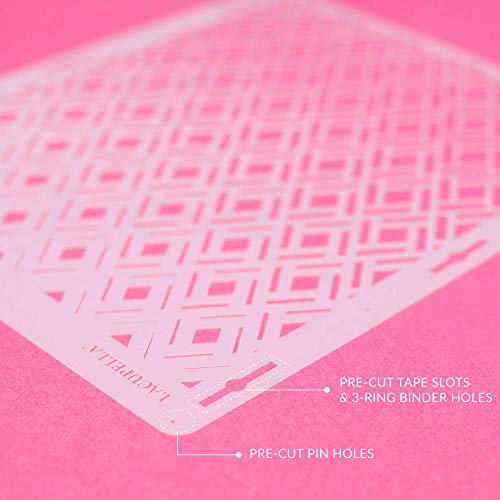 Lacupella Cake Decorating Stencil for Tall Buttercream Cake, Royal Icing, Ganache, Paint, Airbrush (Poise) - style: POISE