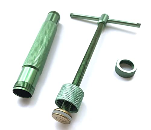 HEVERP Stainless Steel Clay Extruders Sugar Paste Extruder Cake Fondant Decorating Tool Set (Green) - color: Green