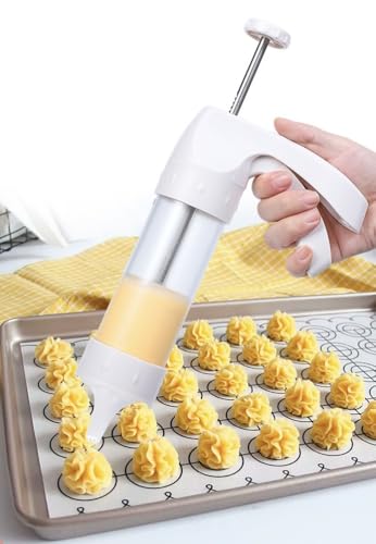 Cookie Press Gun Kit for Decorating, Professional Baking Tool Machine