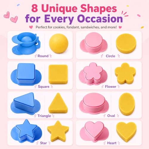 8 Pcs Cake Pop Mold Set with 8.2-inch Tray &100 Sticks Bags Ties - color: Multi-Shape&Sticks Kit