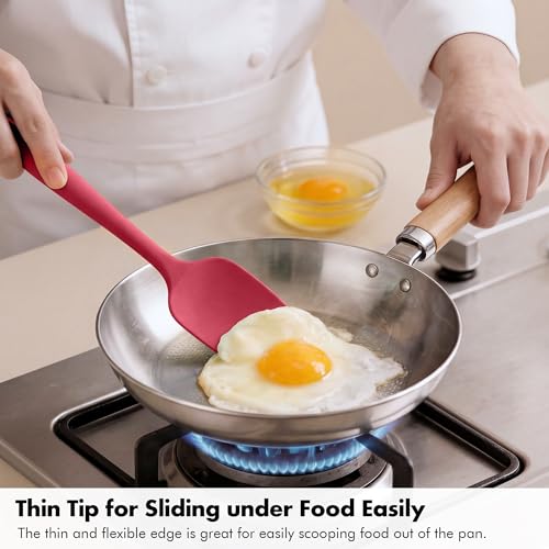 Silicone Spatula Set, 600ºF Heat Resistant, 2Pcs, Multicolor 2 - color: Multicolor2