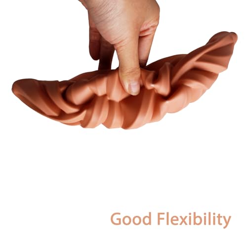 1 Pcs Silicone Cake Molds, Nonstick Bread Loaf Pans for Jello, Bread, Cheese Cake, Pastry, Loaf, Tart Pie, Brownie, Chocolate(Terracotta Color)