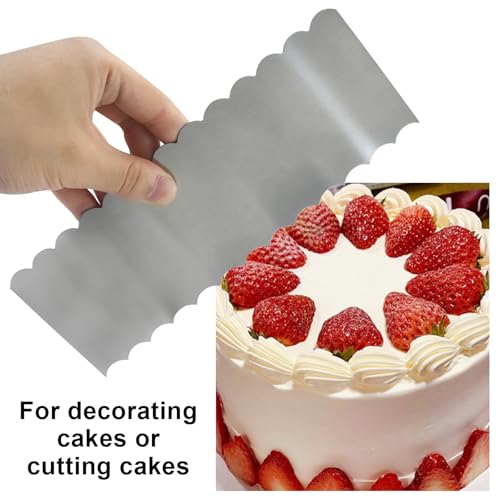 Stainless Steel Cake Scraper, 8.7" x 3.11"