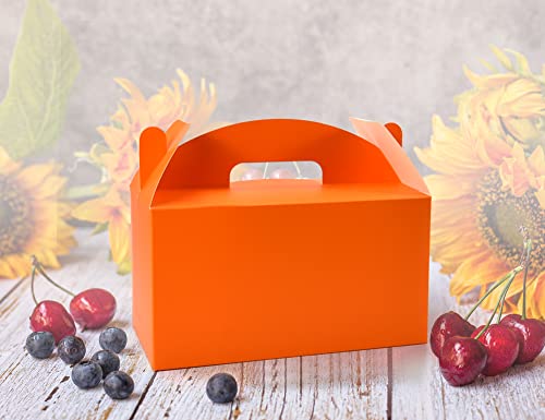 HUAPRINT Treat Gift Boxes, 30 Pack, Orange, 9.45x5x5 IN - color: Orange