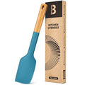 Badiano Silicone Heavy-Duty Spatula, Rubber Scraper for Nonstick Cookware - color: TURQ
