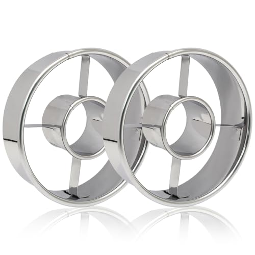Zorfeter Stainless Steel Donut Cutter, 2 Pack, 3.86 Inch