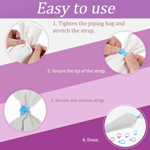 Piping Bag Ties, 60 PCS Pastry Bag Ties