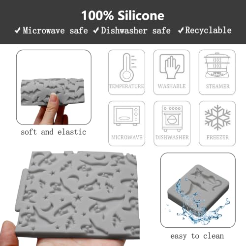 Ghosts Silicone Texture Mold Halloween Fondant Molds