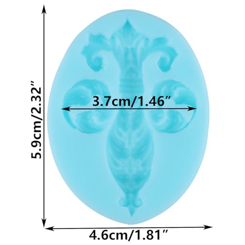 Baroque Fondant Molds European Relief Scroll Silicone Molds - color: Style J