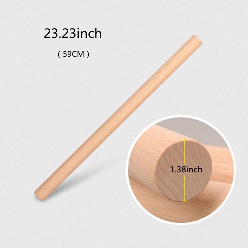 long rolling pin,23.23×1.38inch/59×3.5cm - size: 23.23x1.38 in
