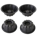4 Inch Mini Fluted Cake Pan, Carbon Steel Round Cake Mold