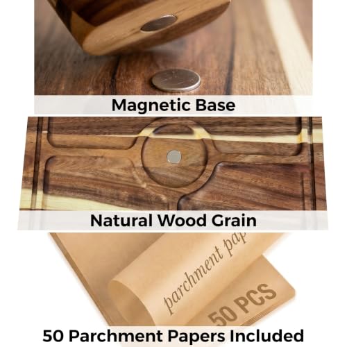 Acacia Wood Rectangular Cake Stand with Lid Double-Sided Charcuterie Board