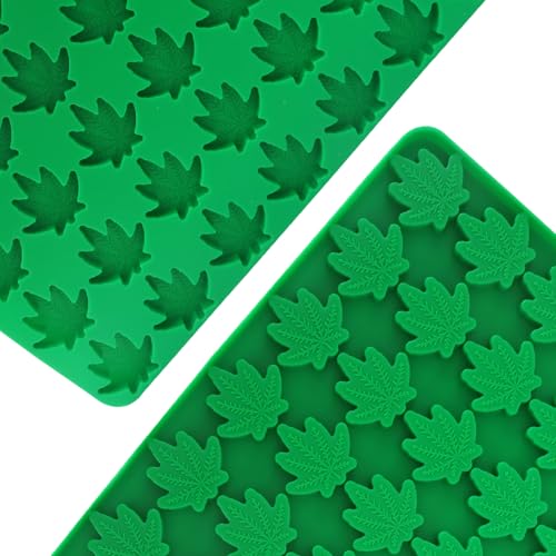 70 Cavity Leaf Silicone Molds - color: Leaf Silicone Molds