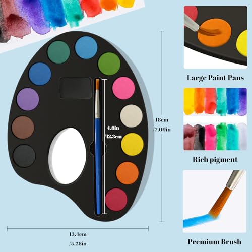OSIMIG 48 Pack Watercolor Paint Set Bulk, Water Color Paint Sets for Kids - color: 48 Pack
