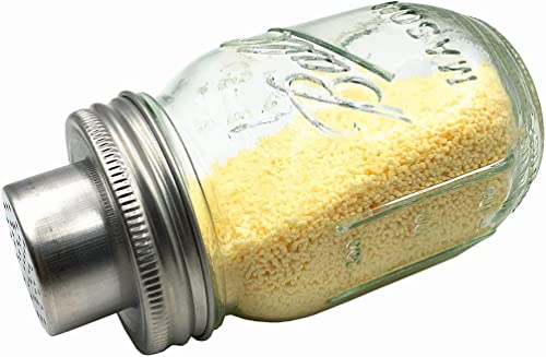 Strainer Shaker Lid for Mason Jars Spice Dispenser Replacement lids 2 Pack