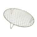 Round Barbecue Wire Rack with 2" Height Legs Dia 9.5" Multi-Purpose Grill Cooling Rack for Airfryer Instant Pot/Pressure Cooker Heavy Duty Stainless Steel (240mm/9.5") - size: Dia 9.5"