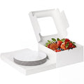 Moretoes 15 Sets Cake Boxes, 10"x10"x5" Bakery Boxes with Cake Boards - size: 15pcs-10*10*5in